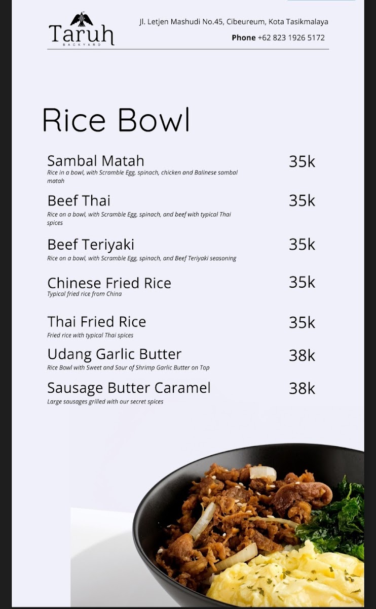 Menu Backyard Tasikmalaya-4